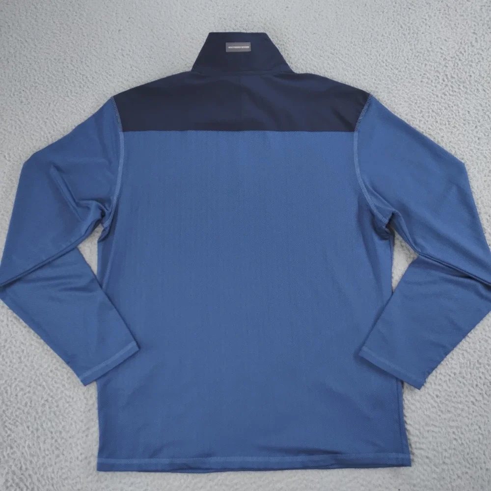 Southern Marsh FieldTec Karst Pullover Mens Small Blue Quarter Zip Stretch